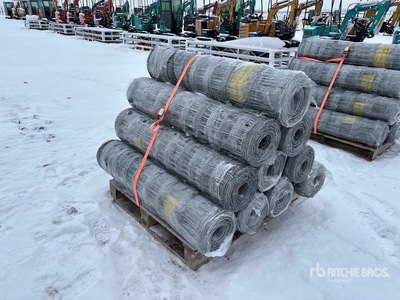 Quantity of (10) 2024 BYT FFC762 Galvanized Farm Fencing (Unused)