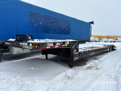 2008 Trail King 48 ft T/A Remolque con Rampa Abatible Hidráulica