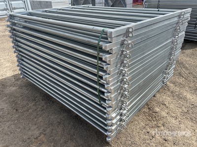 Quantity of (27) BYT 2.1 m x 1.8 m Galvanized Livestock Panel (Unused)