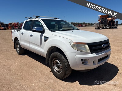 2012 Ford Ranger XLT 4x4 Dual Cab Pickup (Inoperable)