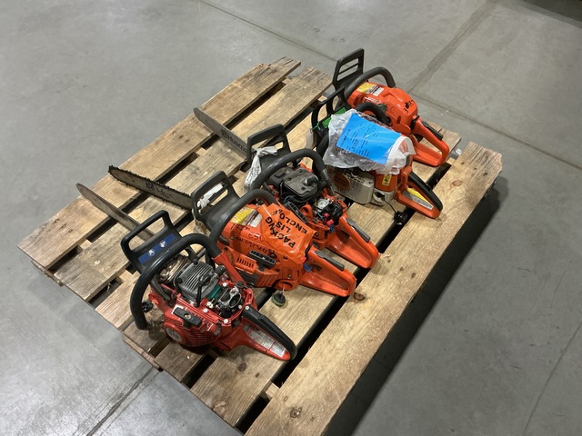 (5) Assorted Chain Saws