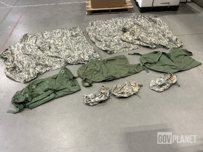 (22) Ponchos, (25) Duffel Bags, Sustainment Pouches And Assorted Items