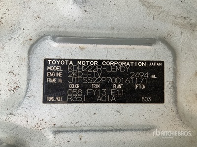 2016 Toyota Hiace 4x2 11-Seat Mini Autobus