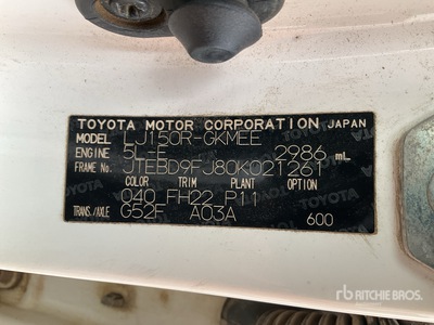 2017 Toyota Prado 150R 4x4 Véhicule utilitaire sport