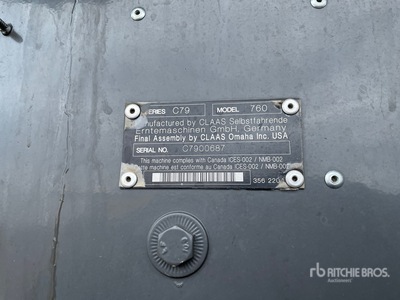 2019 Claas 760 Combine Harvester