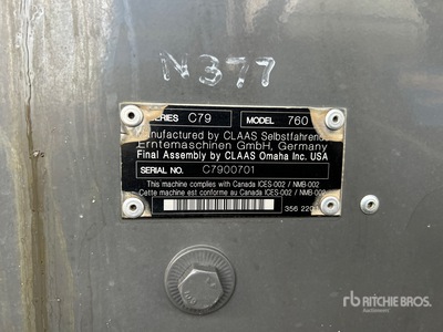 2019 Claas 760 Moissonneuse-batteuse