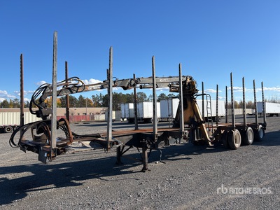 2011 Deloupe GA46 46 ft Tri/A Self-Loading Log Trailer