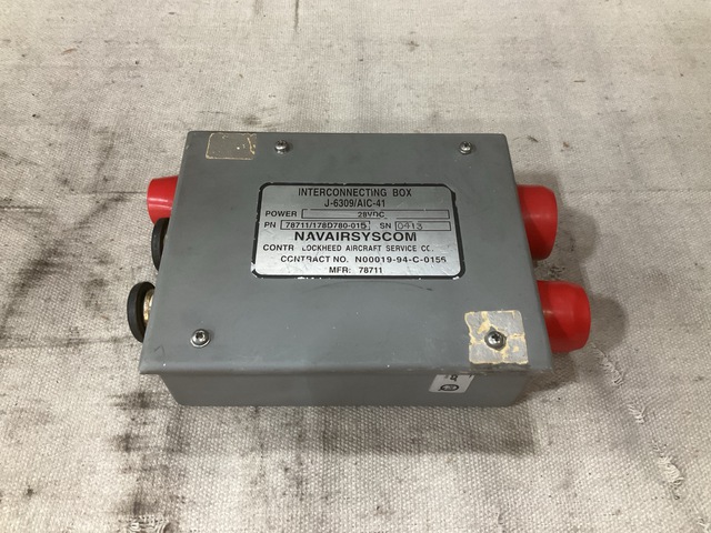 (10) Lockheed Aircraft 178D780-015 Interconnecting Boxes (10) Lockheed Aircraft 178D780-015 Interconnecting Boxes