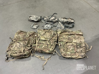 (14) Field Packs, (138) Canteen Pouches & Assorted Items