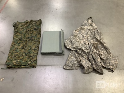 (16) Tarpaulins, (19) Ponchos, (23) Sleeping Mats & Assorted Items