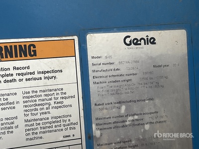 2014 Genie S-65 ブームリフト