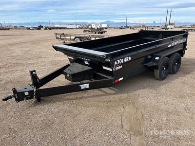 2026 Industrias America 7014R 14 ft T/A Dump Utility Trailer