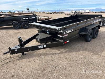 2026 Industrias America 7014R 14 ft T/A Dump Utility Trailer