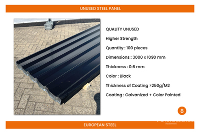 Quantity of (100) Roofing Sheets (Unused)