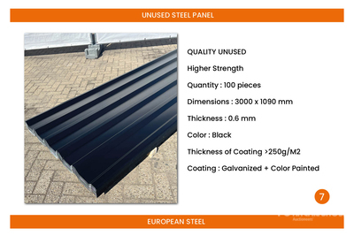 Quantity of (100) Roofing Sheets (Unused)