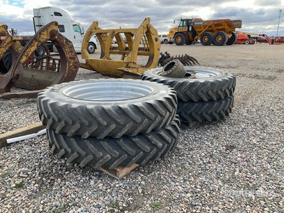 Quantity of (4) Michelin 380/90R46 VF380/90R42 Tires - Fits Case 4430