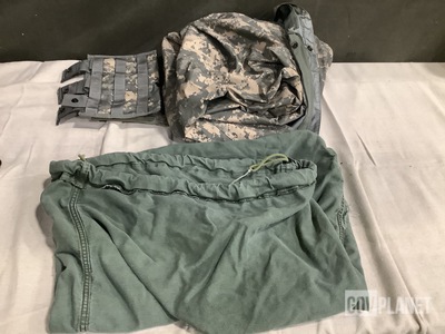 (142) M4 Three Mag Pouches, (81) Barracks Bags & Assorted Items