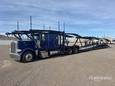 2024 Peterbilt 389 6x4 Sleeper Car Carrier Truck