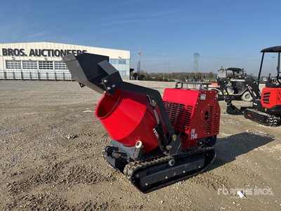 2025 Plus Power JV750 Mini Walk Behind Crawler Concrete Mixer, petrol engine (Unused)