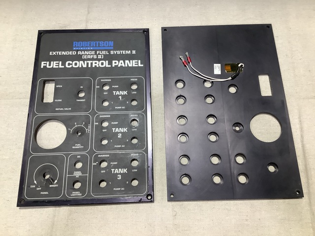(2) Robertson Aviation HM022-131-11 ERFS II Fuel Control Panels (2) Robertson Aviation HM022-131-11 ERFS II Fuel Control Panels