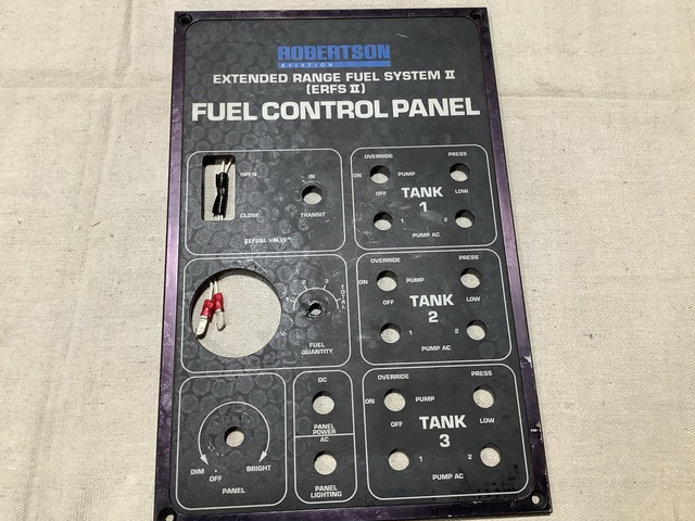 Robertson Aviation HM022-131-11 ERFS II Fuel Control Panel Robertson Aviation HM022-131-11 ERFS II Fuel Control Panel