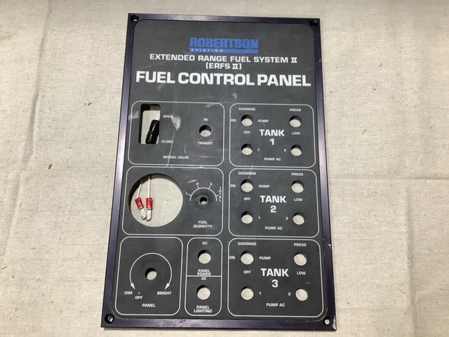 Robertson Aviation HM022-131-11 ERFS II Fuel Control Panel Robertson Aviation HM022-131-11 ERFS II Fuel Control Panel