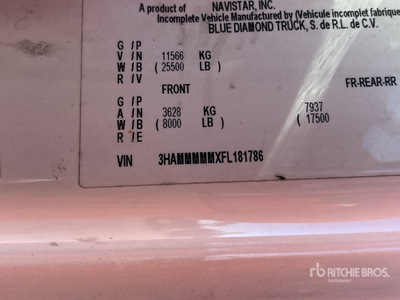 2015 International Durastar 4300 4x2 Van Truck