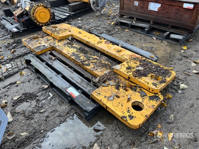 Quantity of (2) Hyundai Wheel loader Counter Weights