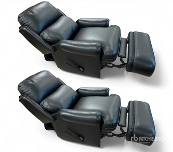 Quantity of (2) BarcaLounger Nelson Recliner Chair in Apollo Onyx (Unused)