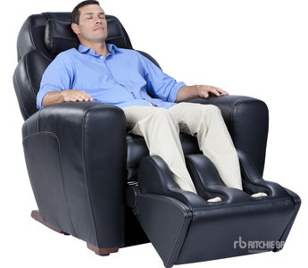 Human Touch AcuTouch 9500 Premium Leather Full-Body Massage Chair Recliner with Heat - Black (Unused)