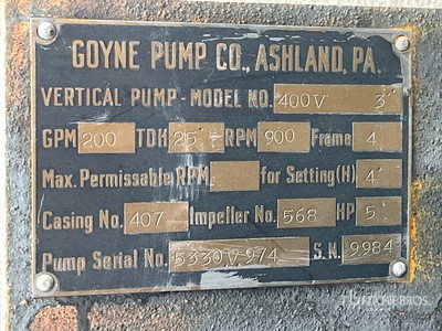 Goyne 400V Pump