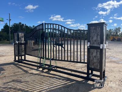 Suihe 20' Farm Iron Driveway Gate - Unused