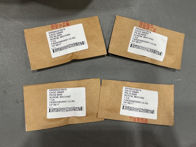 (70) Boeing 60-6656 Machine Screws