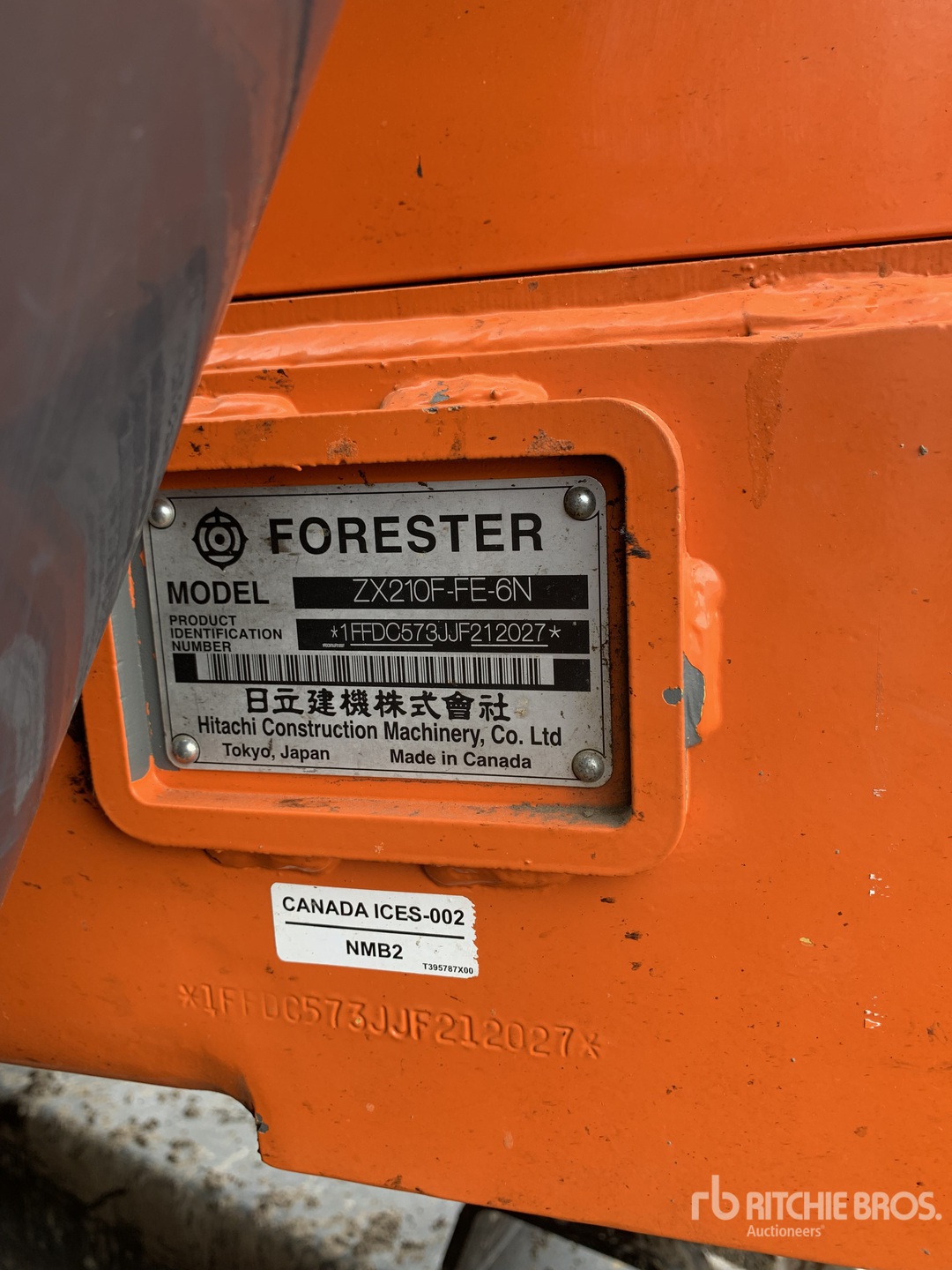 2018 Hitachi ZX210F-3 Processatore