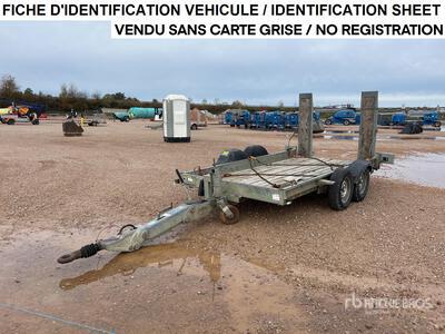 2013 ECIM F350D 3500 kg T/A Remorque Geräteanhänger