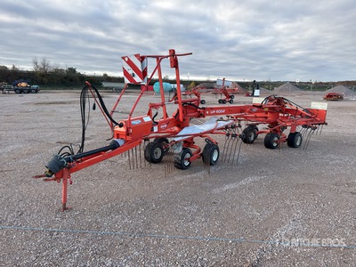 2011 Kuhn GA 6002 6 m Semi-Mount 2 Rotor Andainneur ヘイレーキ