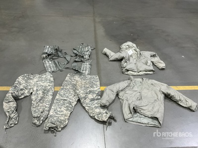 (9) Pairs of Wet Weather Trousers, (4) Cold Weather Parkas & Assorted Items