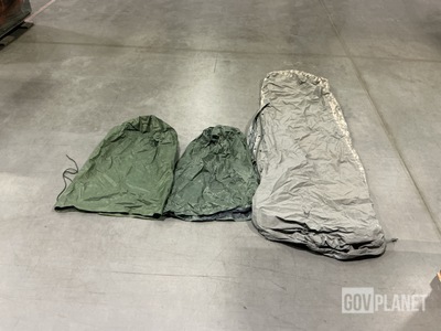 (33) Clothing Bags, (8) Bivy Covers, (19) Poncho Liners & Assorted Items