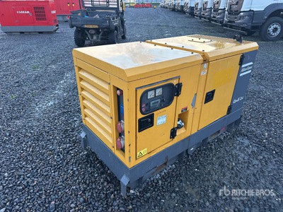2014 Atlas Copco QAS20 28 kVA Skid-Mounted Zestaw prądotwórczy
