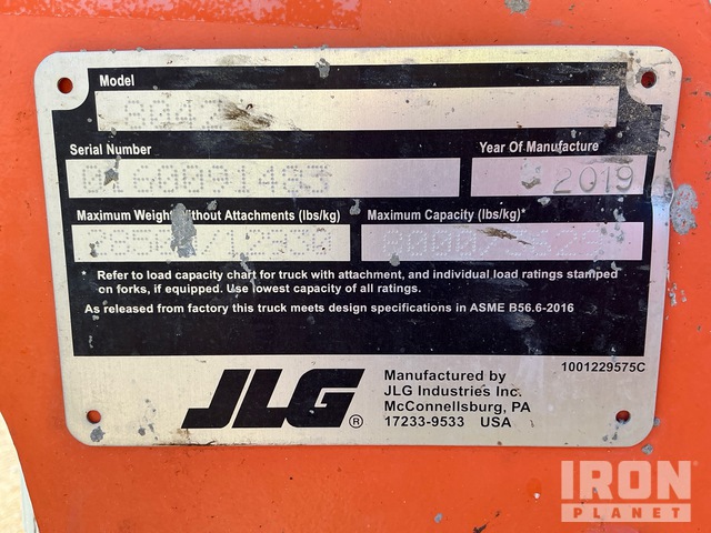 MANIPULADOR 2019 JLG/SKYTRAK