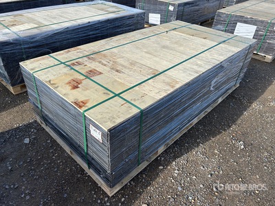 Quantity of (100) 2025 3.ft 6 in x 7 ft 6 Gauge Wire Mesh (Unused)