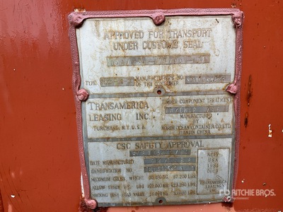 20 ft Standard Storage Container