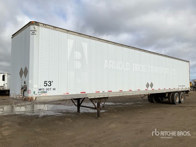 1999 Stoughton 53 ft x 102 in T/A Van Trailer