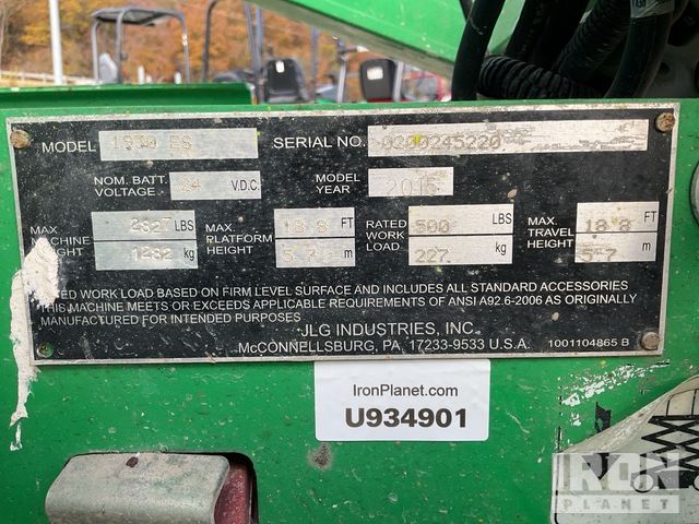 ELEVADOR TIJERA 2015 JLG 1930ES