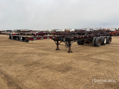 1999 Transtech 40 ft Tri/A Extendable Container Trailer