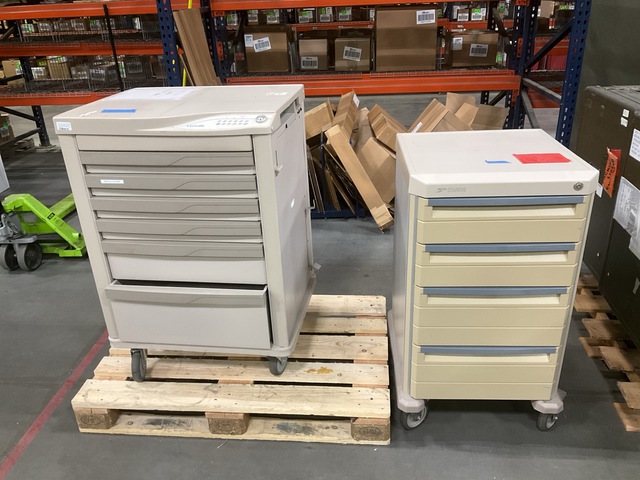 (2) Medical Carts (2) Medical Carts