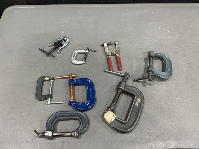 (100) Assorted Clamps
