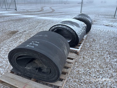 Quantity of (3) Rolls of 3/4 In Rubber Matting ورش و مخازن متنوعة