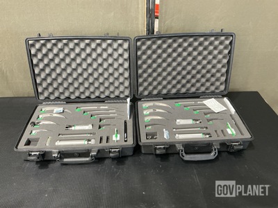 (2) Welch Allyn MIL-5062 Laryngoscope Set