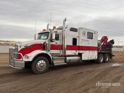 Amco V820 5S Knuckle Boom on 2008 Kenworth T-800 6x4 Sleeper Camión Grúa